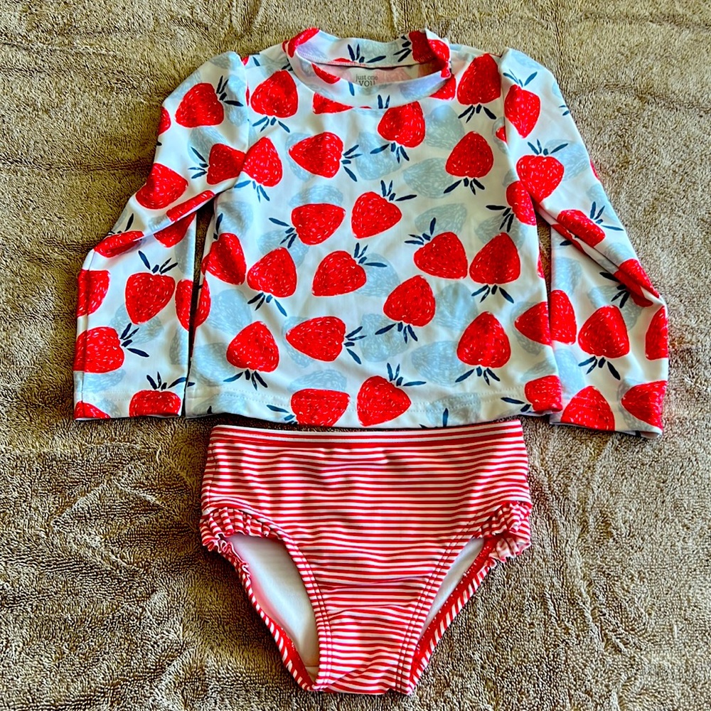 Carter’s Just One You Strawberry Swim Set Size 2T